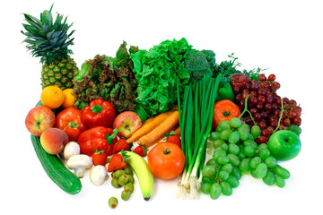 Obraz na płótnie Canvas warzywa i owoce 2 układ