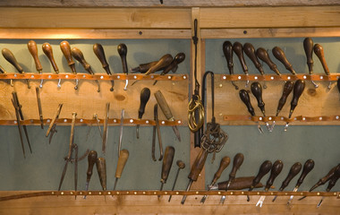 vintage leatherworking tools
