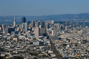 san francisco view from twin peaks hills