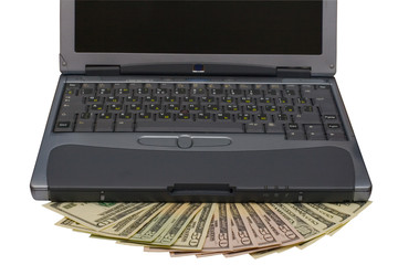 computer and money