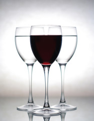three glasses