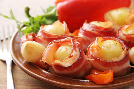 potatoes in becon.