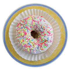 above view of a ring doughnut
