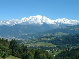 mont blanc vu de cordon