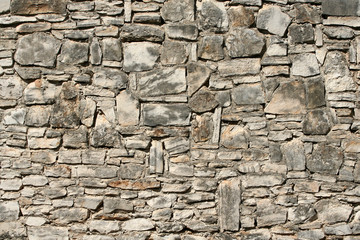 weathered stone wall