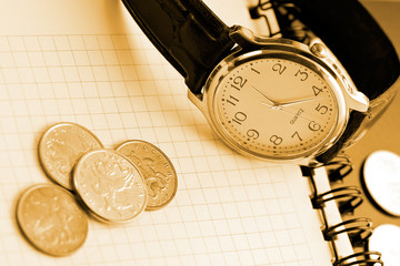 business time background