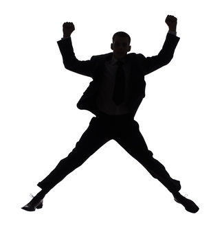 recommend clip art: silhouette of jumping man