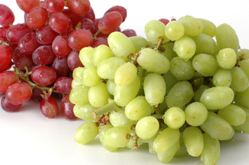 red and green grapes