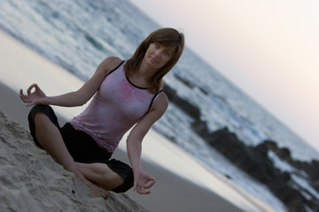 yoga on the beach 1