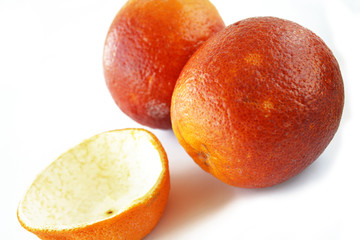 isolated orange fruits