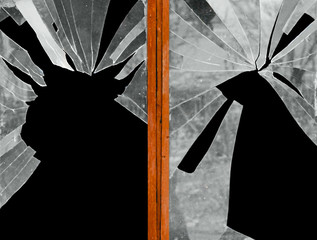 the broken silhouettes