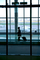 woman airport