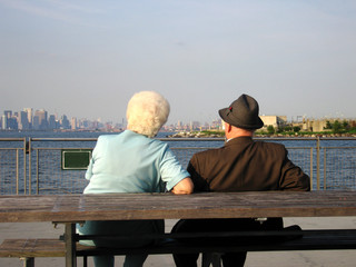 elderly couple