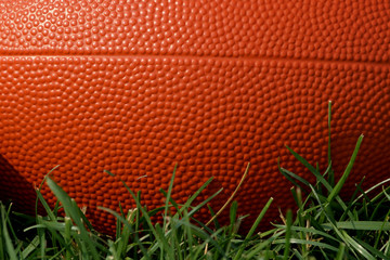 football on grass