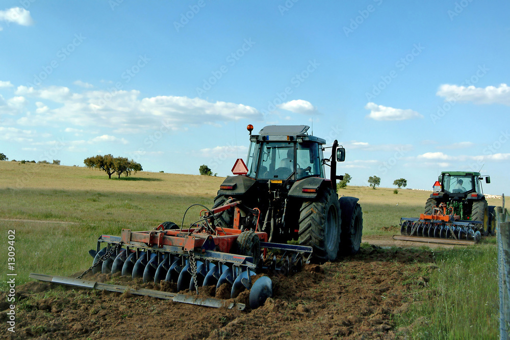 Canvas Prints farmers cultivating