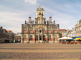 ayuntamiento hist&oacute;rico de delft, holanda