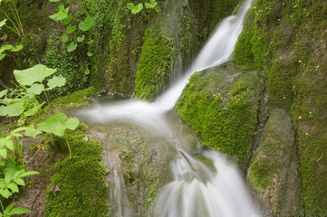 waterfall in plitvice lake (plitvicka jezera)