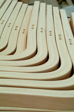 laminated, wooden parts for furniture production