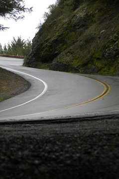 mountain s bend after rain vertical