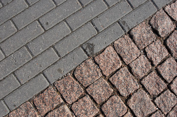 pavement diagonal
