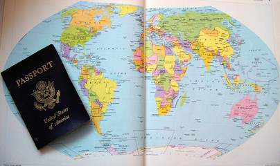 passport and atlas