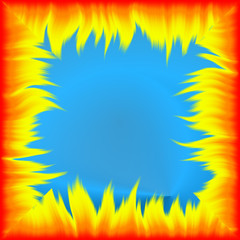 color fiery abstraction