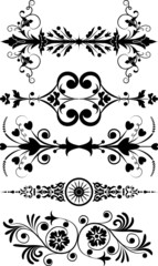 element for design, corner flower