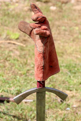 sword and gauntlet