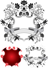 floral coat of arms