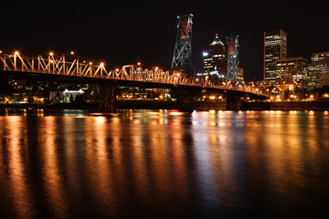Fototapeta na wymiar panoramę miasta w nocy # 3