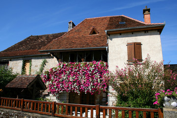 flowered house