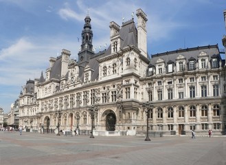 Fototapeta na wymiar City Hall w Paryżu