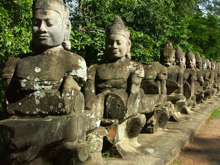 cambodia temples - angkor wat - obrazy, fototapety, plakaty