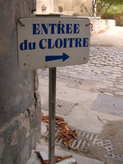 pancarte fer forgé