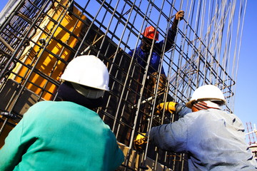 three construction worker