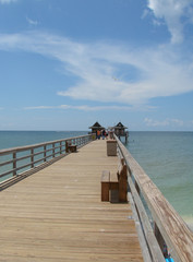 sunny day at naples pier