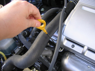 checking the oil