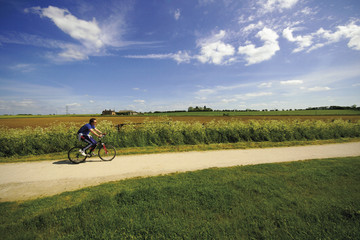 Obraz premium views from the greenway footpath and cycle track d