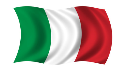 Naklejka premium Flaga Włoch
