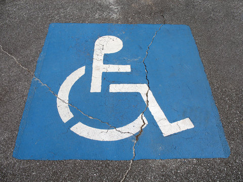 handicap parking place sign