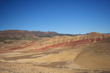 Fototapeta na wymiar painted hills desert
