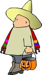 boy in a halloween costume