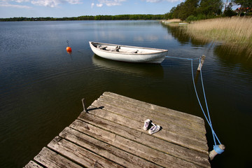 Naklejka premium lake fun