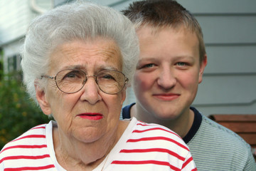 grandmother grandson portrait 2