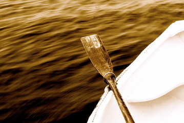 oar on a row boat