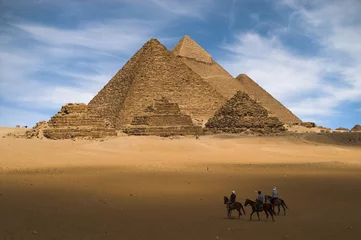 Keuken spatwand met foto piramides in egypte © Windowseat