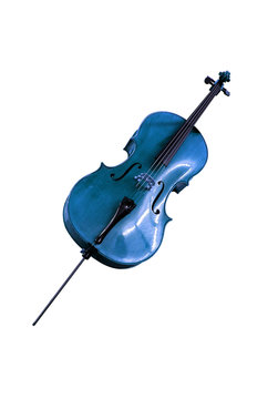 violoncelle bleu