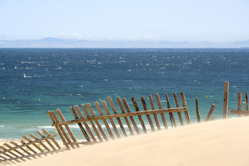 dune de paloma, volée de sable