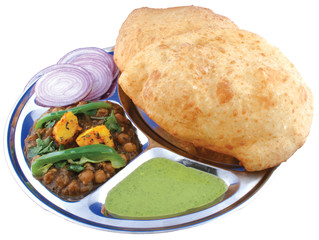 spicy chana bhatura