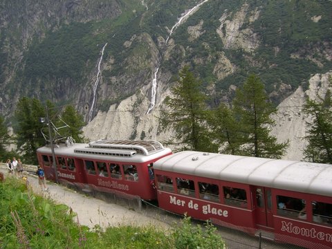 Fototapeta train du montenvert,